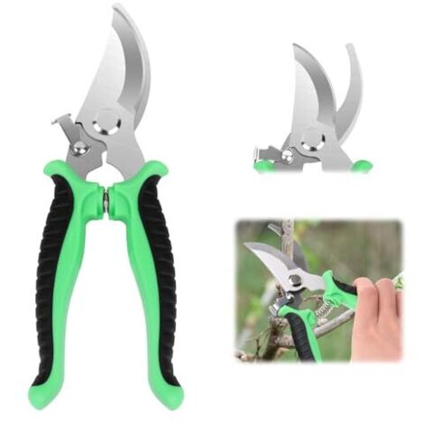 Gartenschere, Multifunktionale Gartenschere mit rutschfestem Feststellgriff, Gardena-Schere, Gartenschere, Astschere zum Beschneiden von Sträuchern, Zäunen
