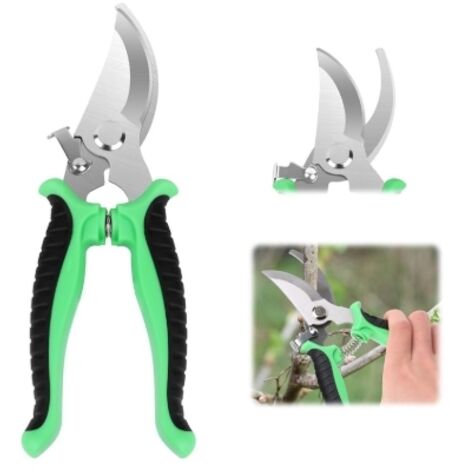 Gartenschere, multifunktionale Gartenschere mit rutschfestem Griff und Verriegelung, Gardena Gartenschere, Gartenschere, Gartenschere zum Schneiden von Sträuchern und Zäunen