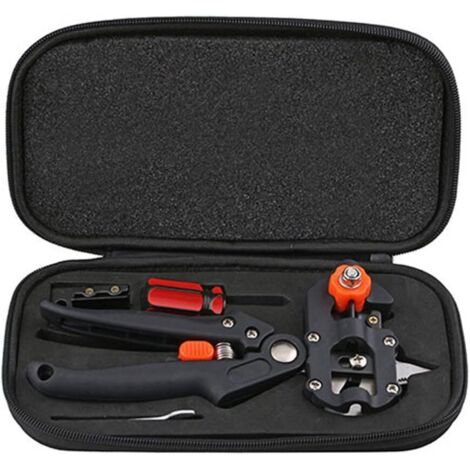 Gartenschere, Pfropfwerkzeug, Pflanzenzweig, Reben, Obstbaumschere mit Verpackung und für die Gartenarbeit