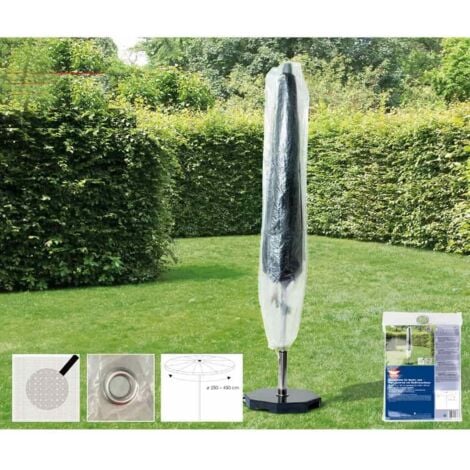 BONI-SHOP® Gartenschirm Schutzhülle transparent, 250-450 cm, reißfest & wetterfest