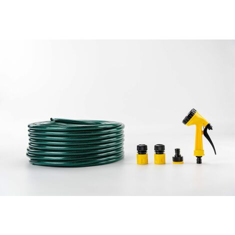 Gartenschlauch 13mm - Suan - Komplettset mit Bewässerungszubehör - Länge: 30m