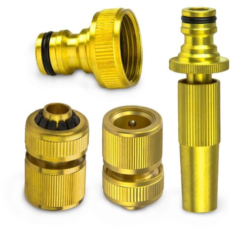 Gartenschlauch Set 1/2 Zoll 13mm Messing Garnitur Sprühdüse