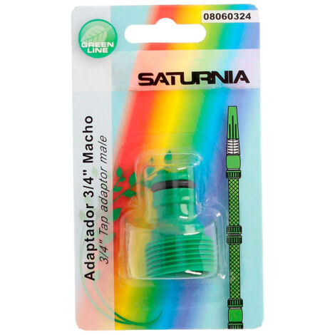 Gartenschlauchadapter aus Kunststoff 3/4 Außengewinde   Blister