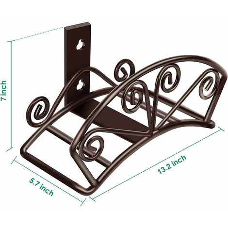 Gartenschlauchhalter Robuster Wasserschlauchhalter Robuster Metallschlauchhalter Dekorativer und langlebiger Gartenschlauch Wandhalterung Schlauchaufroller Schlauchhalter Organizer