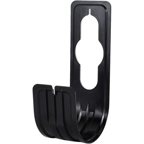 Gartenschlauchhalter, Schlauchaufhänger, erweiterbarer Metall-Wasserschlauch zum Aufhängen, Gartenschlauch, Wandhaken, ordentlicher Halter für Zuhause, Schwarz, T-Audacity