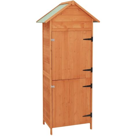 Gartenschrank Braun 42,5x64x190 cm vidaXL