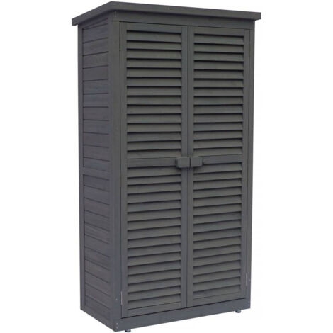 Gartenschrank Space - 87 x 46.5 x 160 cm - Anthrazit