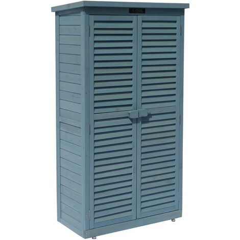 Gartenschrank Space -  87 x 46.5 x 160 cm - Hellblau
