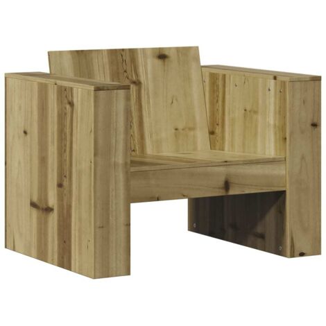 Gartensessel 79x60x62 cm Kiefernholz Imprägniert vidaXL