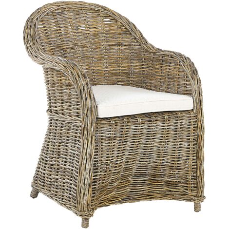 Gartensessel SUSUA Rattan Naturfarben