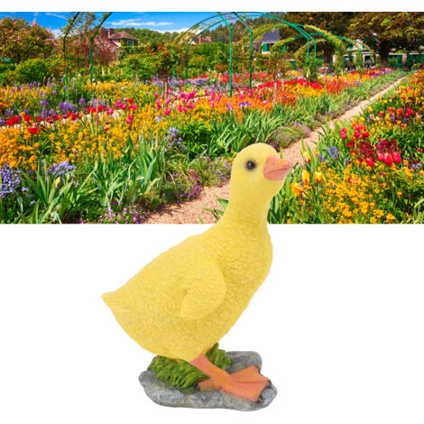 [Gartenskulptur] + [Anonyme Marke] + [DW01-Gelb] + [Dekorative gelbe Harz-Kanalstatue]