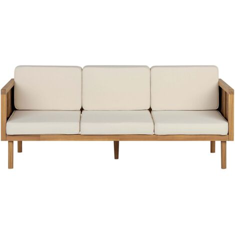 Gartensofa 3-Sitzer BARATTI Akazienholz Braun