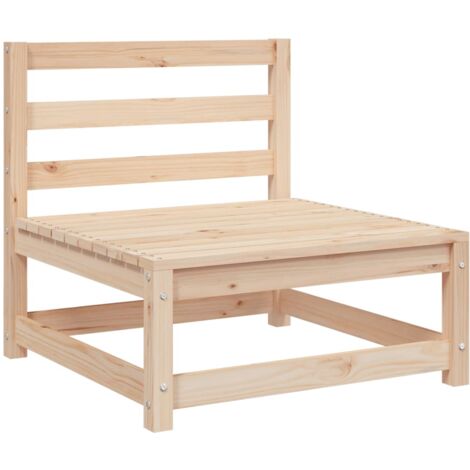 Gartensofa ohne Armlehnen 70x70x67 cm Massivholz Kiefer vidaXL