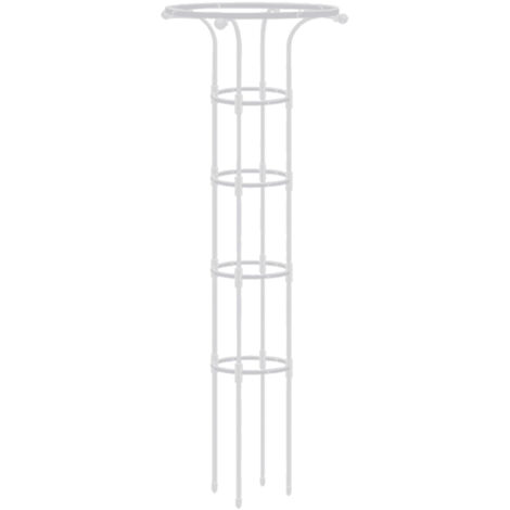 [Gartenspalier] [Anonym] [Rundliche obere Kreise] [Schwarz/grau/weiß laminiert 155 cm 20/25/28 cm 1 Set inkl.]
