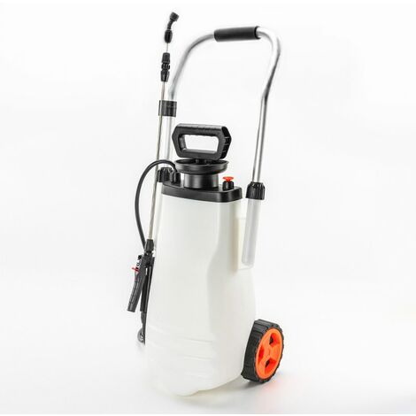 Gartenspritze - Suan - Mit Rad und Teleskoplanze - Inhalt: 12 Liter.