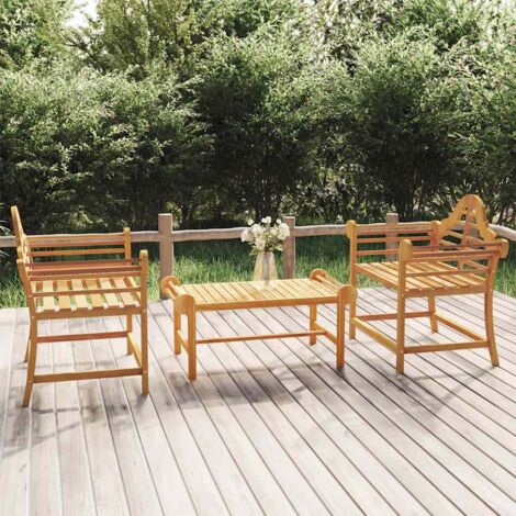Gartenstühle 2 Stk. 91x62x94 cm Massivholz Teak vidaXL