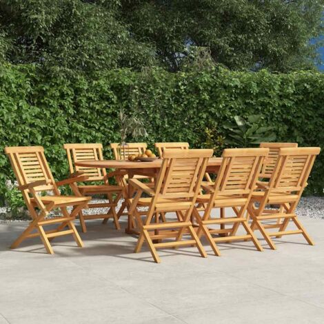 Gartenstühle 8 Stk. Klappbar 56x63x90 cm Massivholz Teak vidaXL