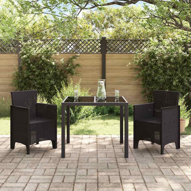 Gartenstuhl 2 Pcs Braun 53 X 49 X 85 Cm Pp Vidaxl