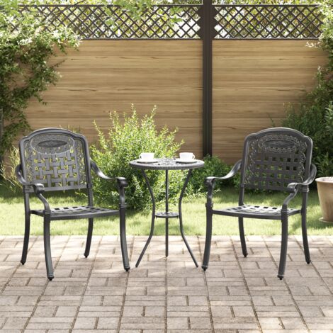 Gartenstuhl vidaxl Aluminium 2 Stücke einfache Montage