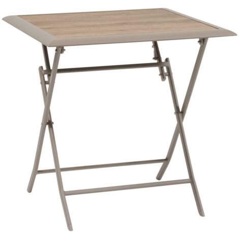 Gartentisch 2-Sitzer Azua klappbar Kaffee 71x71cm - Hespéride