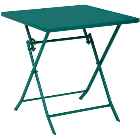 Gartentisch 2-Sitzer Greensboro klappbar 70x70cm Opalgrün - Hespéride