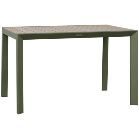 Gartentisch 4-Sitzer Evasion beige Leinen Lorbeerblatt - Hespéride