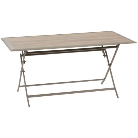 Gartentisch 6-Sitzer Azua Klappbar Kaffee 150x80cm - Hespéride