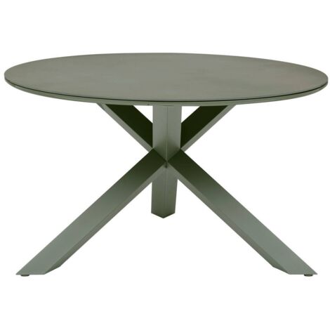 Gartentisch 6-Sitzer Oryon D130cm Lorbeergrün - Hespéride