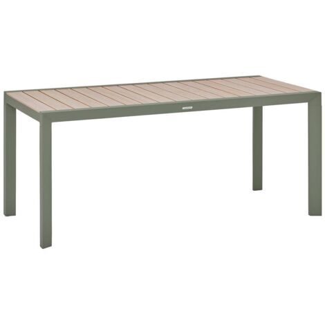 Gartentisch 6-sitzig Evasion beige Leinen Lorbeerblatt - Hespéride