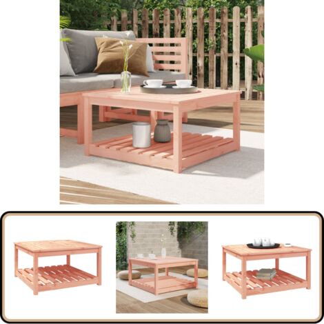 Gartentisch 82,5x82,5x45 cm Massivholz Douglasie - Holztisch - Esszimmertisch - Gartentisch - Terrassenmöbel - Douglasie