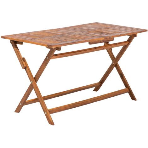 Gartentisch CENTO 140 cm 75 cm Akazienholz Braun