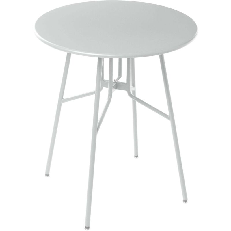 Beliani - Gartentisch Grau Eisen Rund Ø 64 Cm Modernes Design