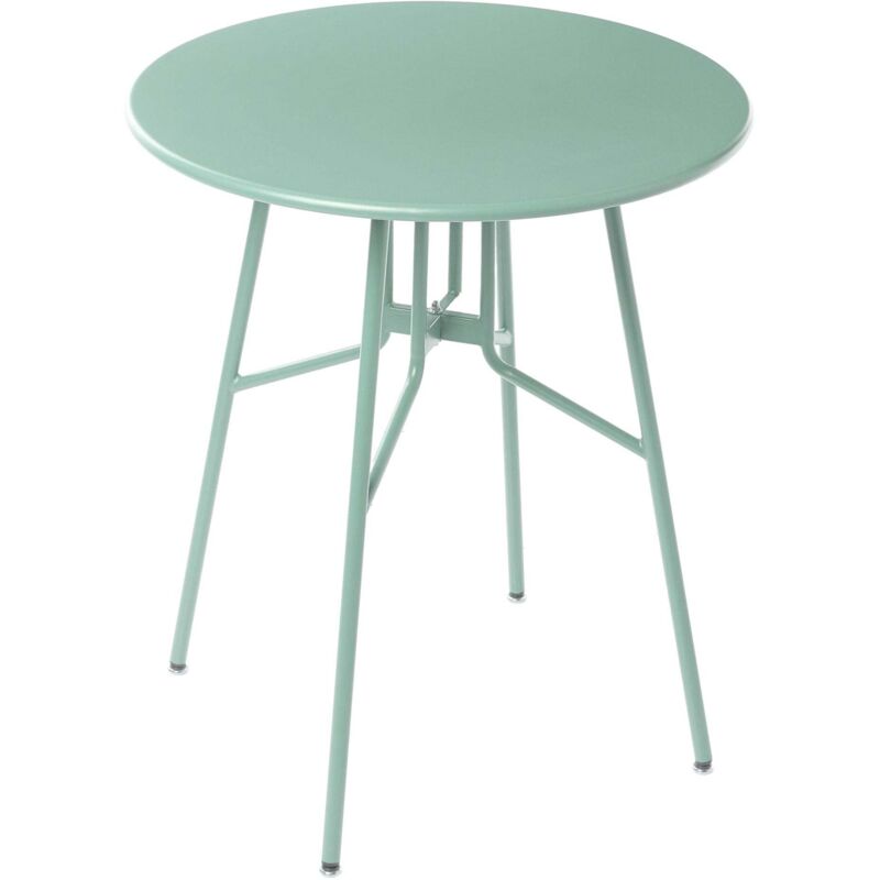 Beliani - Gartentisch Hellgrün Eisen Rund Ø 64 Cm Modernes Design