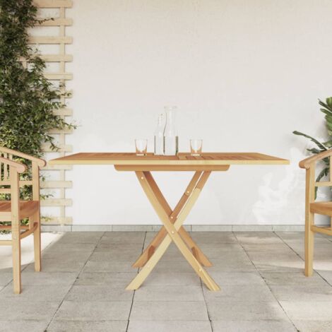 Gartentisch Klappbar,Camping Klapptisch,Terrassentisch 120x120x75 cm Massivholz Teak VMEC421847