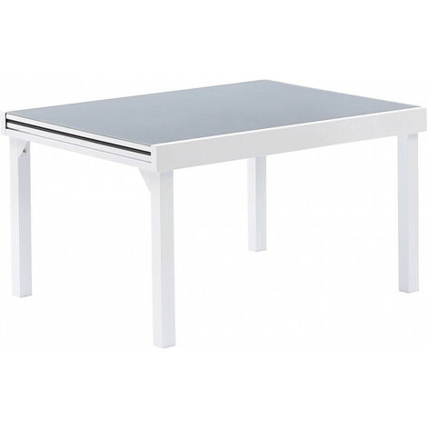Gartentisch Modulo T 6/10 Full Glas Weiß Wilsa Garden