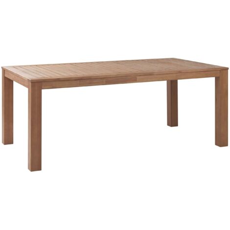 Gartentisch MONSANO 190 cm 105 cm Eukalyptusholz Braun