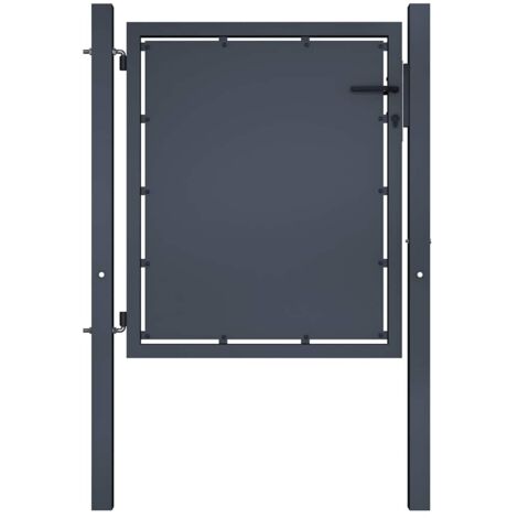 Gartentor aus Stahl 100 x 100 cm Anthrazit