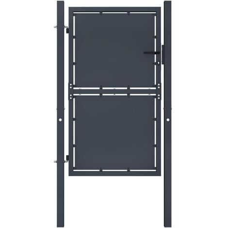 Gartentor aus Stahl 100 x 125 cm Anthrazit