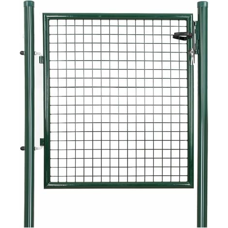 Gartentur Gartentor Wellengitter Tur Inkl Schloss 150 X 106cm Ggd200g Grun