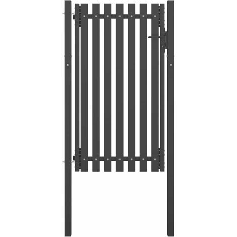 Gartentor Stahl 1x2,25 m Anthrazit
