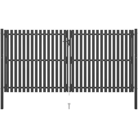 Gartentor Stahl 4x2,25 m Anthrazit vidaXL