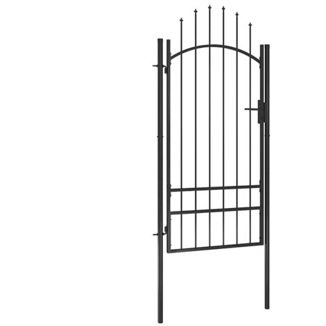 Gartentor Woerden Stahl 1x2 m Schwarz
