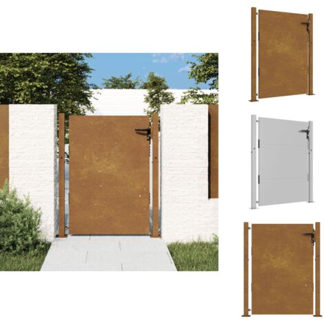 Gartentore - Living Gartentor 105x130 cm Cortenstahl