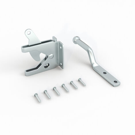 Gartentorriegel aus verzinktem Stahl, selbstverriegelnd