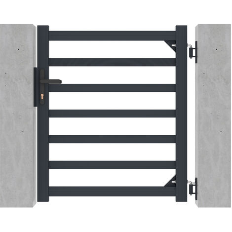 CASANOOV Gartentür aus Aluminium 1m ANTELAO 100 x 110