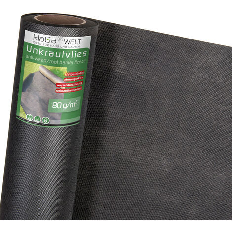 GARTENVLIES 80g/m² 1,2m x 10m Unkrautvlies Gartenflies für Gemüsegarten