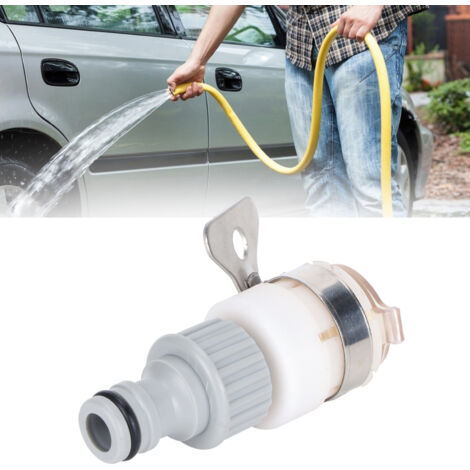 [Gartenwasserhahnanschluss] + [G1/2 & G3/4] + [Schnellanschluss, Universal] Multifunktionaler Adapter Schnellwasserhahnanschluss G1/2 G3/4 PVC/PP für Autowäsche und Gartenbewässerung