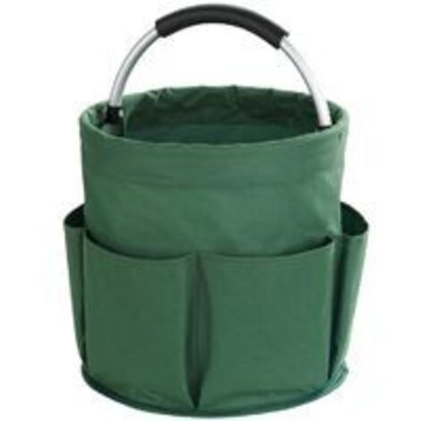 Gartenwerkzeug-Set, Garten-Tragetasche mit mehreren Taschen für Gartenwerkzeug-Set, Garten-Werkzeugtasche (grün)