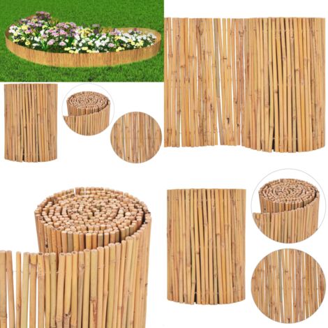 Gartenzaun Bambus 500 x 30 cm - Bambuszäunen - Gartenzaun - Holzzaun - Natürlicher Zaun - Gartenabgrenzung - Home & Living