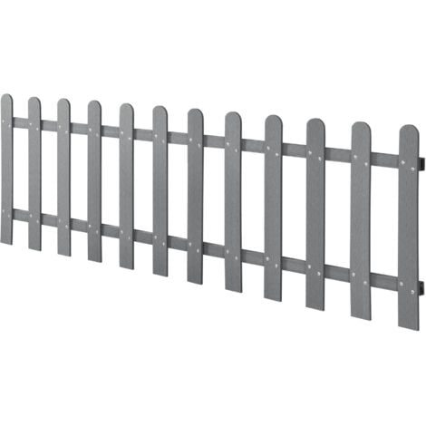 Gartenzaun Elda WPC 200x60 cm Grau neu.holz
